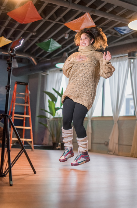 Photo of a performer dancing at The Miracle Center.