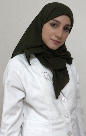 Sumayh Aldakeel looks into the camera.