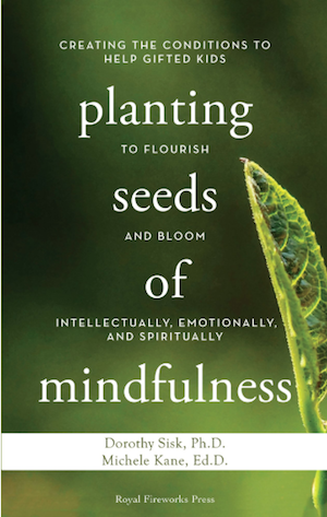 Image of the cover of the book Planting the Seeds of Mindfulness, which features a closeup of a leaf on a green background 