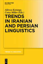 "Trends in Iranian and Persian Linguistics" book cover is black text of the book on a yellow background.