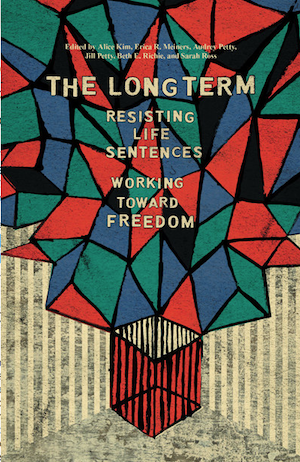 The book cover for "The Long Term" shows the book title over shapes and colors.